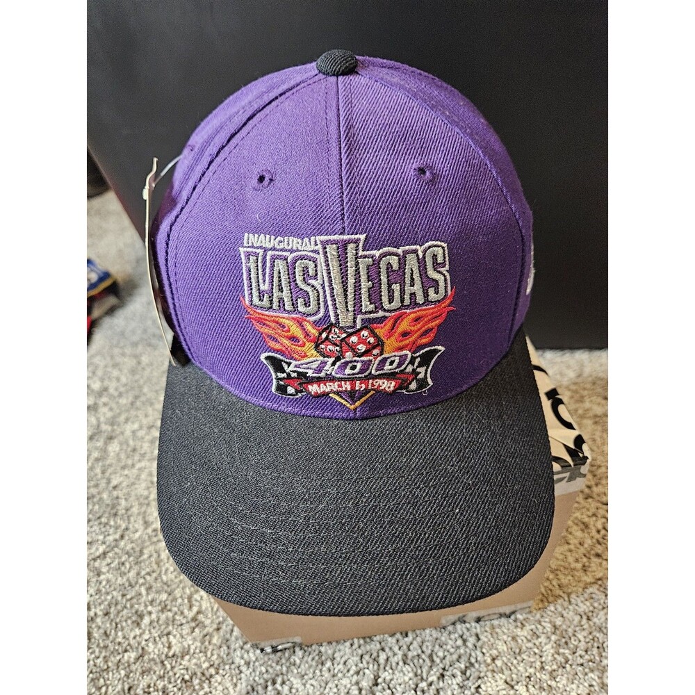 Inaugural 1998 Las Vegas 400 Logo Athletic Vintage NASCAR Snapback Cap Hat NWT
